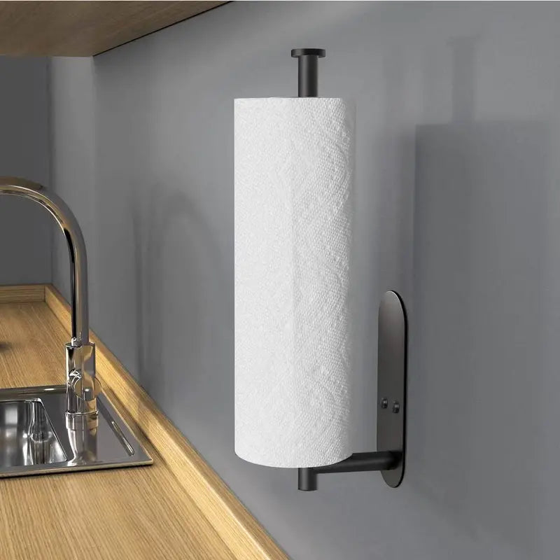 Wall-Mounted Kitchen Towel and Tissue Holder Rack