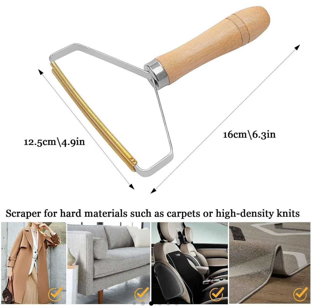 Lint remover, Pet hair remover,Fuzz remover, Carpet scraper, Hair remover for Clothes & Pets