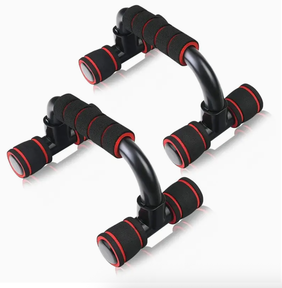 Pushup Bars Stands Handles Set for Men & Women – Cushioned Foam Grip Push Up Bars