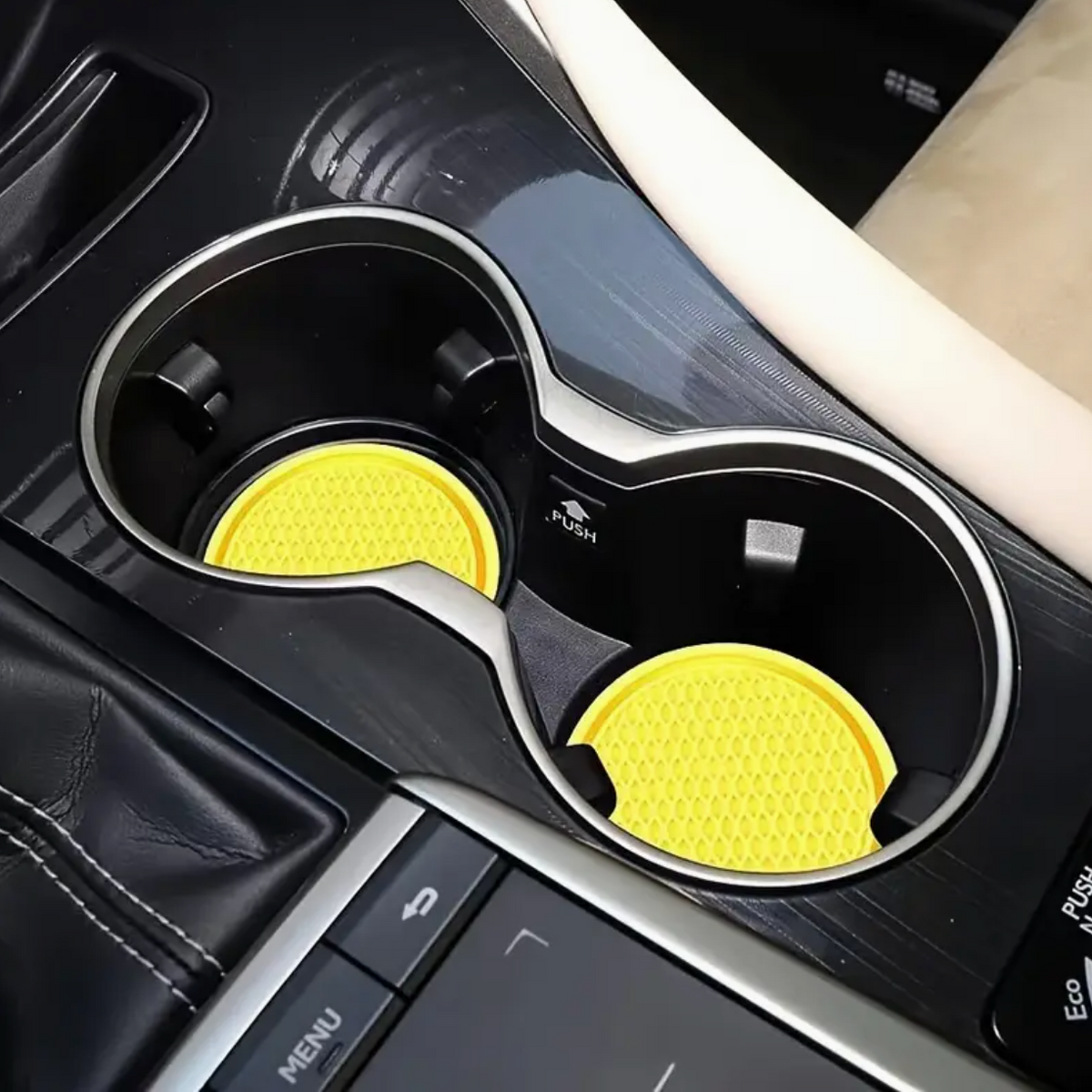 2pcs Car Water Cup Base – Non-Slip Mat for Car Cup Holders | Interior Decoration & Spill Protection