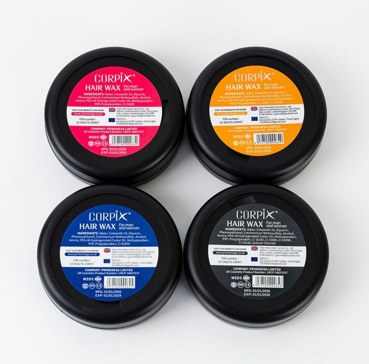 CORPIX Hair Styling Wax – Extreme Hold & Look (Matte to Gloss Finish) – 100g
