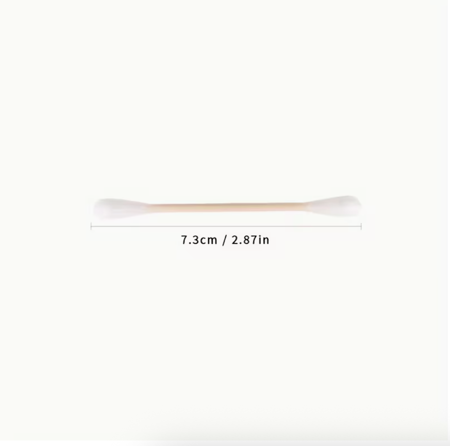100PCS Premium Dual-Tip Swabs – Lint-Free Precision Swabs for Makeup & Cleaning
