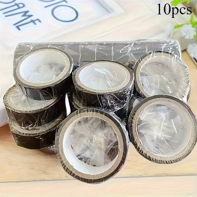 5 Rolls Premium Black Electrical Tape – High-Temperature Resistant, Flame-Retardant & Insulating Tape