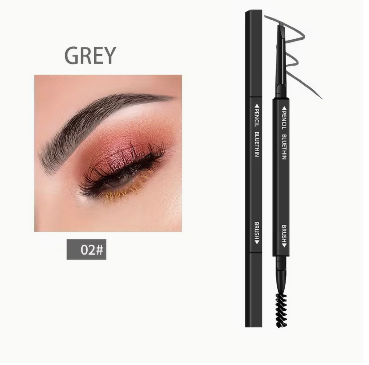 Black Smooth Dual-Ended Eyebrow Pencil – Natural, Defined Brows That Last All Day