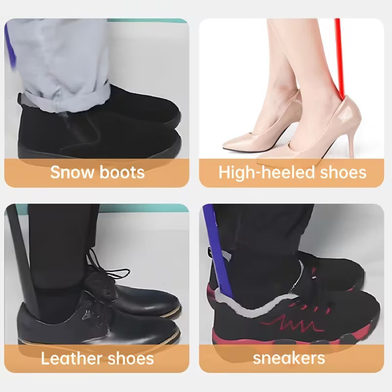 1pc Extra-Long Flexible Plastic Shoe Horn – Shoe Lifter and Spoon-Shaped Dressing Aid