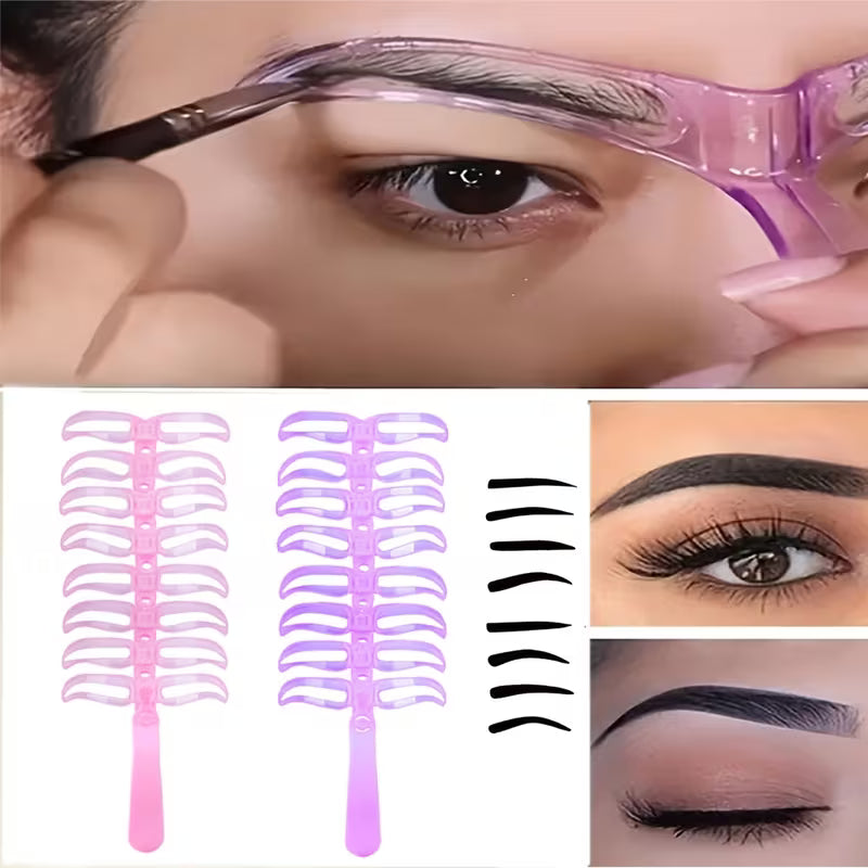 1 Set of 8 Eyebrow Shape Templates – Eyebrow Shaping Tools for Makeup Application