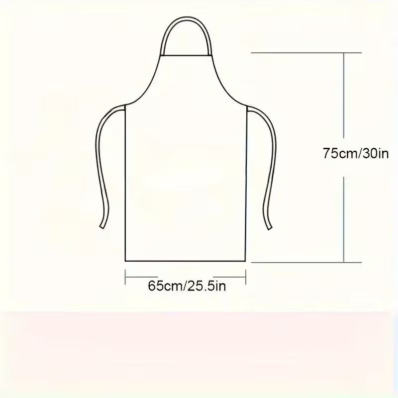 Durable Polyester Adjustable Neck Apron with 2 Large Pockets – Cooking, Baking, Grilling and Crafts