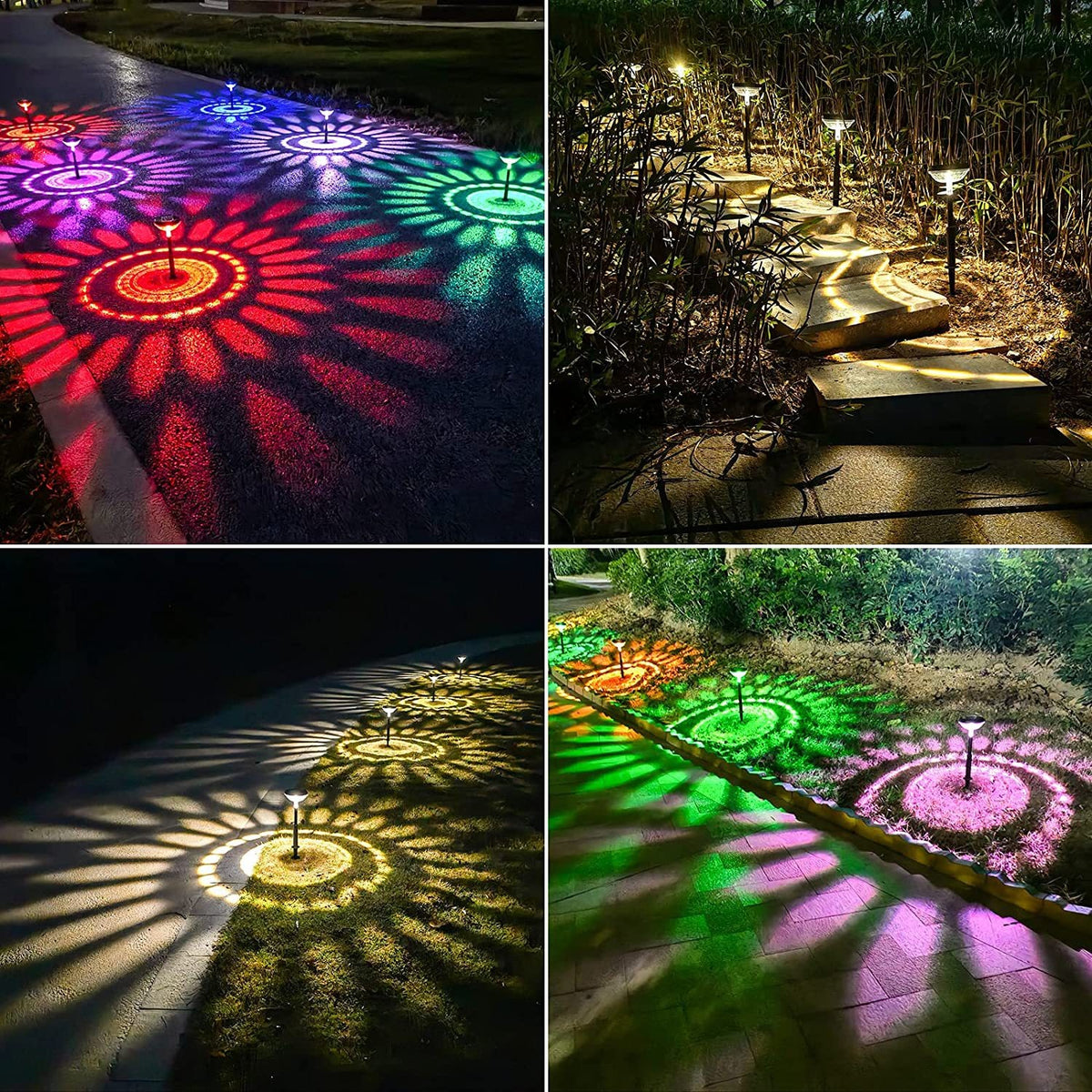 1pc Waterproof LED Solar Garden Landscape Lamp