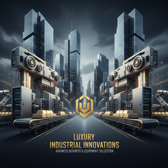 Modern business and industrial workspace with professionals collaborating