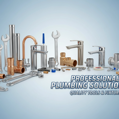 Plumbing tools and pipes for home repair