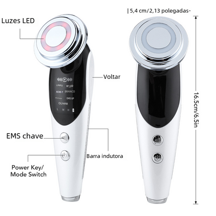EMS beauty device with RF and EMS micro-current massage for skin firming and rejuvenation