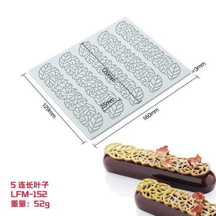 Heart Leaf Lace Fondant Silicone Cake Decoration Mold