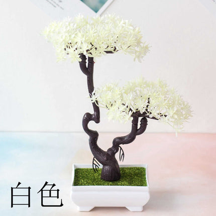 Realistic artificial potted bonsai plant decoration for home and office decor
