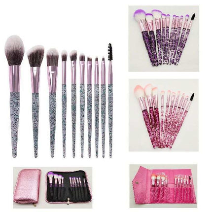 10-Piece Makeup Brush Set for Beauty and Blending