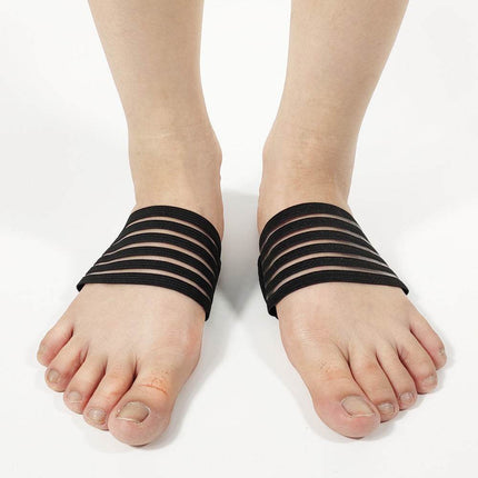 Green arch support sleeves for flat feet in transparent packaging, lightweight and comfortable cross-border bestselling insoles