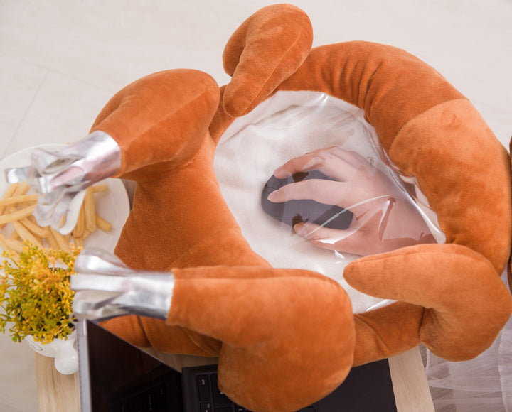 Turkey Tissue Box with Pillow and Blanket Set