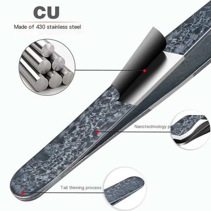 Double-Sided Stainless Steel Tweezers Beauty Set