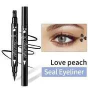 Eyeliner Stamp Wingliner waterproof smudge-proof gel pen set with heart-shaped stamp for perfect winged eyeliner