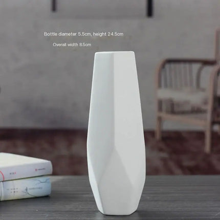 Modern Minimalist Ceramic Vase for Home & Office Decor