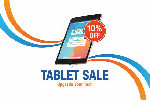 10% sale on tablets