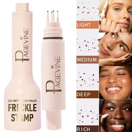 5-point freckle stamp pen for natural waterproof freckles in 4 shades