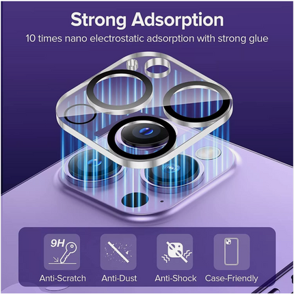 Rear Camera Lens Protector for iPhone 16 / iPhone 16 Plus / iPhone 16 Pro / iPhone 16 Pro Max | 9H Tempered Glass Shield
