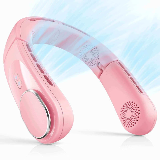ChillGo Neck Fan portable bladeless foldable wearable cooling fan with strong airflow and rechargeable battery
