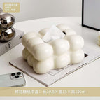 Cotton Candy Tissue Box-Milk Yellow
