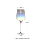 Colorful corrugated wine glass