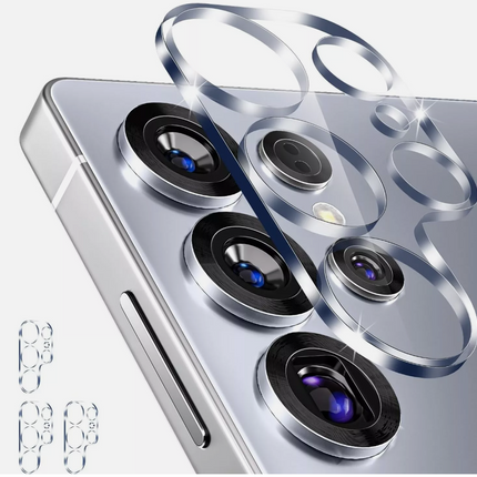 Samsung Galaxy S25 Ultra clear camera lens tempered glass protector, durable screen cover for mobile phones.