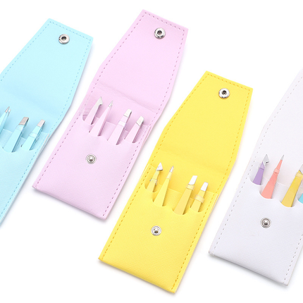 Stainless Steel Tweezers Set for Beauty and Grooming