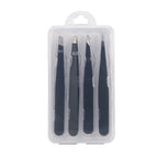 Black eyebrow clip 4-piece set (hanging head box)