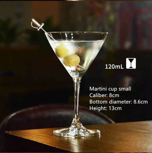 Glass Cocktail Glasses - Margarita & Martini Set