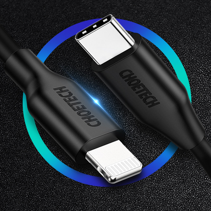 CHOETECH 2m USB-C to Lightning MFi Certified Cable