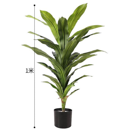 European style simulation Traveler's Banana tree decor with realistic foliage for indoor and outdoor use