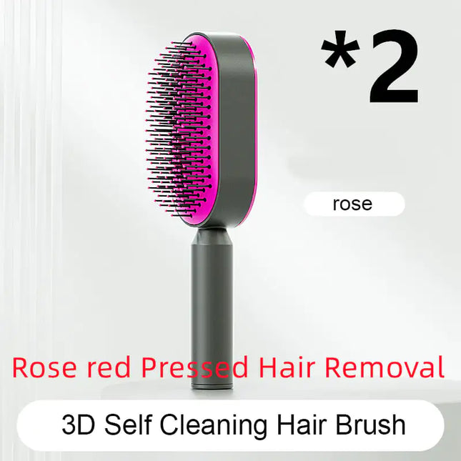 Self-Cleaning Hair Brush with Airbag Massage Scalp Comb