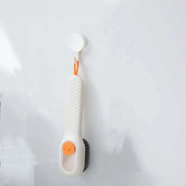 Professional multi-functional shoe washing brush with soft bristles and ergonomic plastic handle for gentle shoe cleaning
