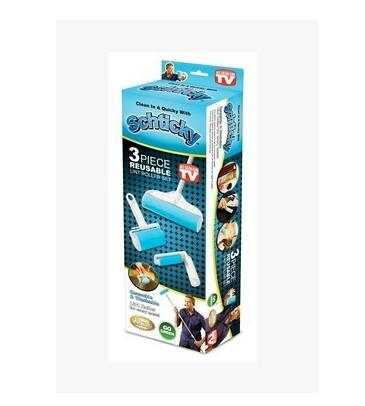 Colorful lint roller and dust remover brush for pet hair and lint removal, lightweight and durable design
