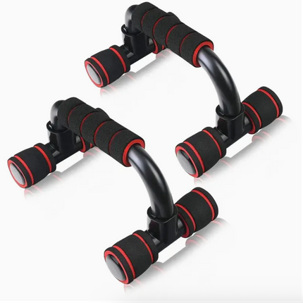 Pushup Bars Stands Handles Set for Men & Women – Cushioned Foam Grip Push Up Bars