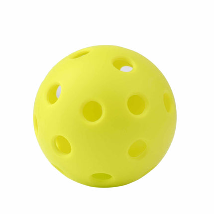 Outdoor Pickleball Set with 12 40-hole and 12 26-hole polypropylene balls for durable outdoor and indoor play