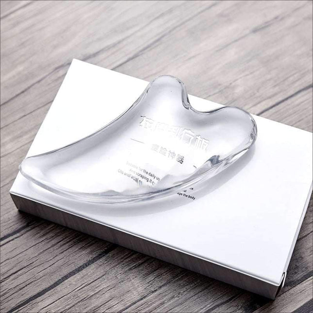 Crystal Face Slimming Tool with Gua Sha Board for facial massage and meridian clearing