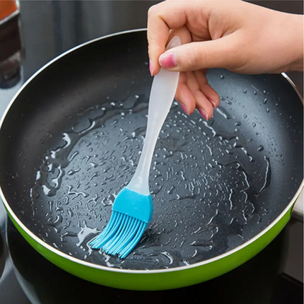 Silicone Oil Brush for Cooking – Heat-Resistant, Non-Shedding Multi-Color Basting Brush | Perfect for Grilling, Baking, Pancakes & Home Use | Durable Kitchen Utensil & Culinary Tool