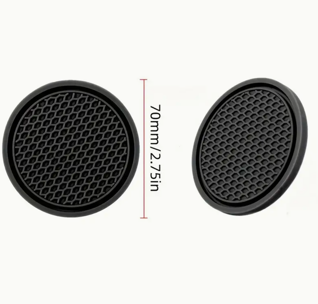 2pcs Car Water Cup Base – Non-Slip Mat for Car Cup Holders | Interior Decoration &amp; Spill Protection