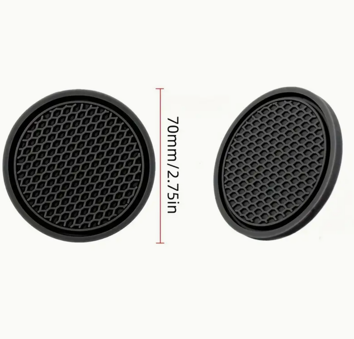 2pcs Car Water Cup Base – Non-Slip Mat for Car Cup Holders | Interior Decoration &amp; Spill Protection