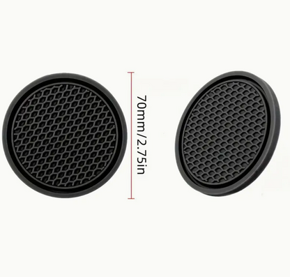 2pcs Car Water Cup Base – Non-Slip Mat for Car Cup Holders | Interior Decoration &amp; Spill Protection