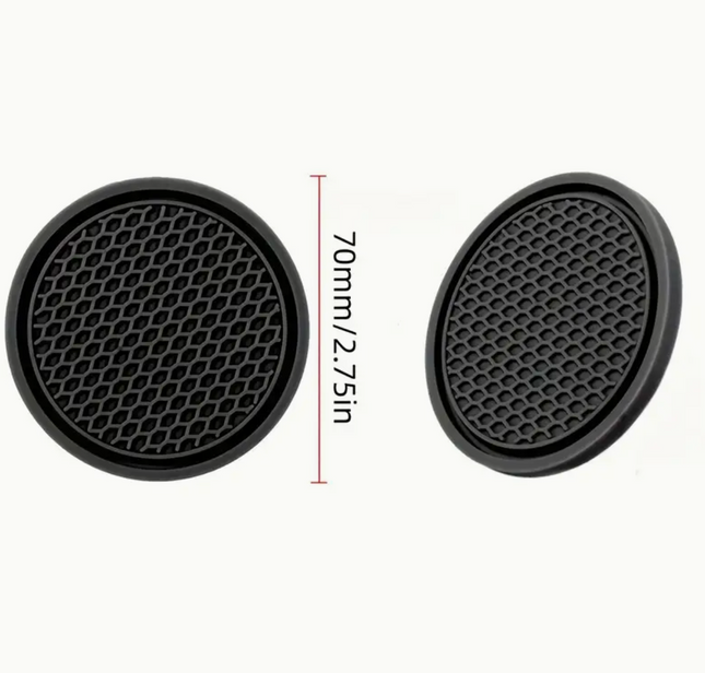 2pcs Car Water Cup Base – Non-Slip Mat for Car Cup Holders | Interior Decoration & Spill Protection