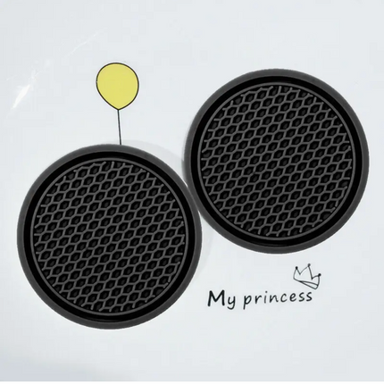 2pcs Car Water Cup Base – Non-Slip Mat for Car Cup Holders | Interior Decoration & Spill Protection
