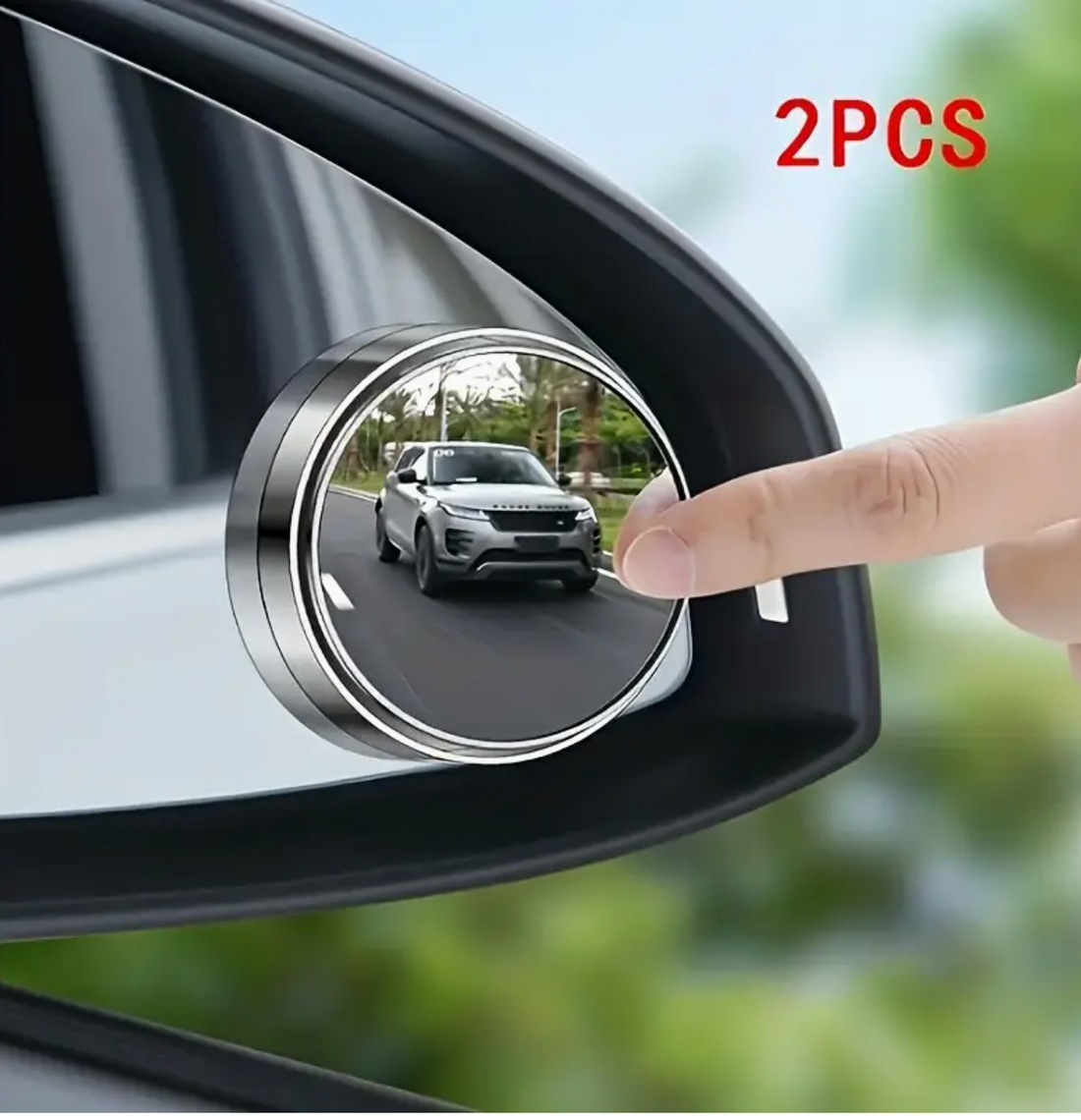 HD Blind Spot Mirror – 360° Wide-Angle Convex Rearview Mirror | Easy Installation &amp; Enhanced Driving Safety