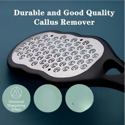 Stainless Steel Foot File Sander  Anti-Splash Design • Comfortable Handle • Rust-Proof & Durable • Removes Dead Skin & Calluses • Home SPA & Pedicure Essential