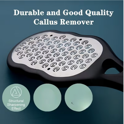 Stainless Steel Foot File Sander  Anti-Splash Design • Comfortable Handle • Rust-Proof &amp; Durable • Removes Dead Skin &amp; Calluses • Home SPA &amp; Pedicure Essential